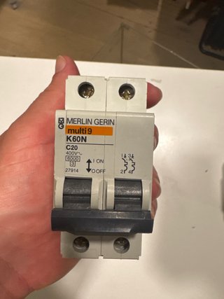 Merlin Gerin multi9 K60N C20 Interruptor