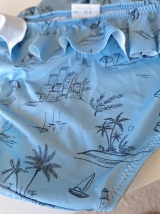 Bikini niña estampado tropical niña 9-10años 140cm