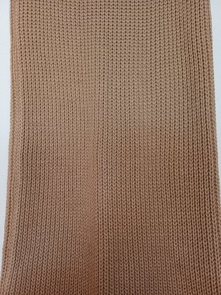 Falda de punto marrón