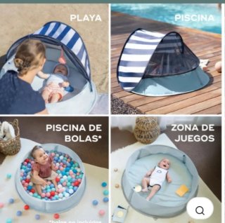 Tienda Piscina Bebés Protección UV Mosquitos