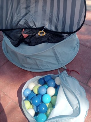 Tienda Piscina Bebés Protección UV Mosquitos