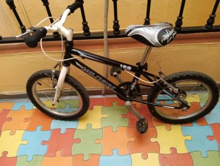 Bicicleta infantil negra