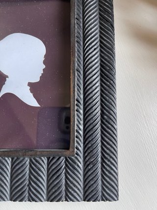 Cornice da tavolo resina silhouette bambino
