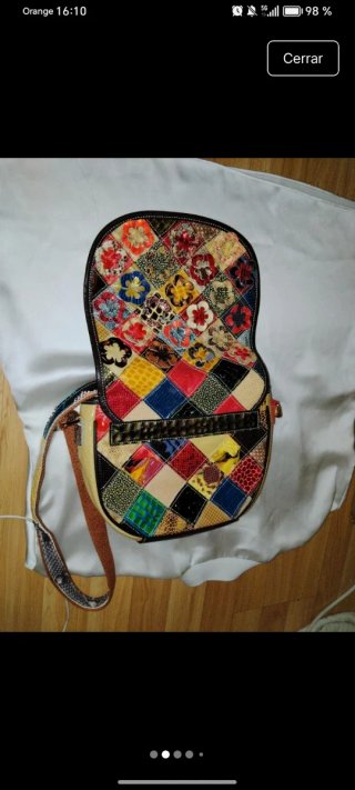 Bolso bandolera de cuero