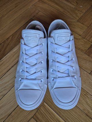 Converse Chuck Taylor Piel Mujer Blancas