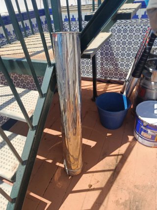 Tubos Calderas inox de 160 m m