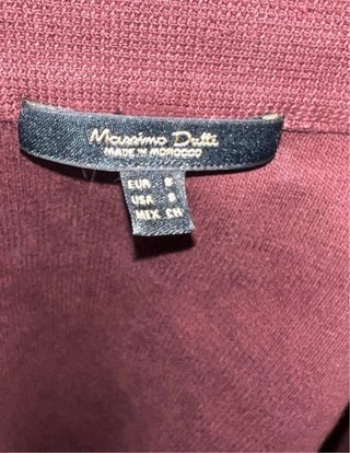 Sudadera Massimo Dutti Granate Media Cremallera