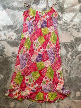 Vestido Patchwork Seda East Talla m
