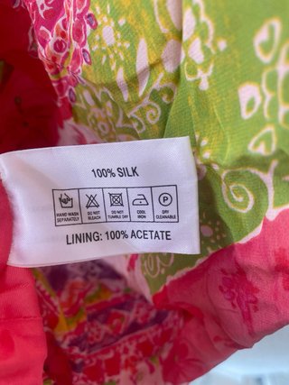 Vestido Patchwork Seda East Talla m