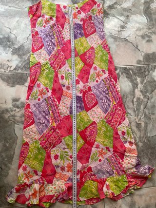 Vestido Patchwork Seda East Talla m