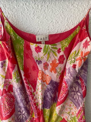 Vestido Patchwork Seda East Talla m