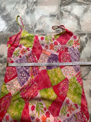 Vestido Patchwork Seda East Talla m