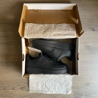 Nike Air Force 1 Triple Black Talla 40 Con Caja