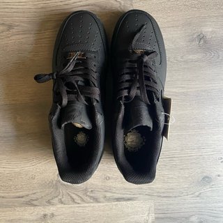 Nike Air Force 1 Triple Black Talla 40 Con Caja