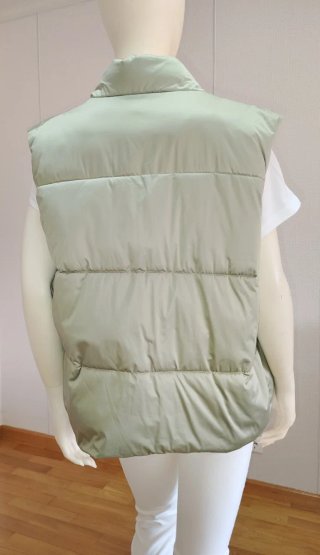 Chaleco acolchado verde talla única