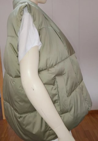 Chaleco acolchado verde talla única