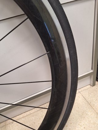 Rueda trasera Mavic carbono pista aluminio