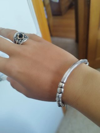 Pulsera UNO de 50 bañada en plata