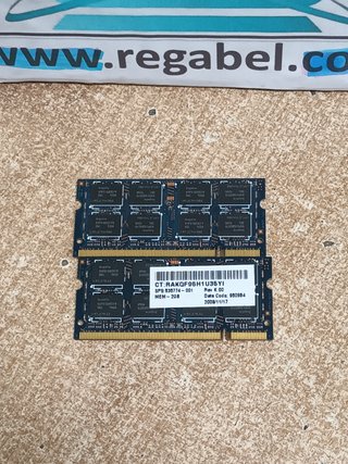 2 memorie RAM DDR2, 2GB SO-DIMM, 800MHz, Hynix