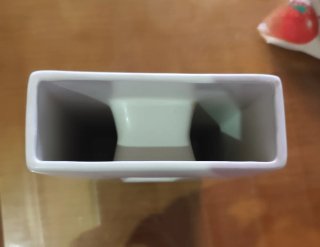Jarrón moderno blanco de cerámica