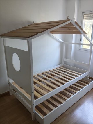 Estructura Cama Infantil Casa Blanca
