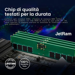 Transcend DDR5 32GB 5600MHz DIMM sigillata