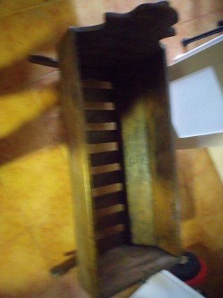 Cuna antigua madera restaurada