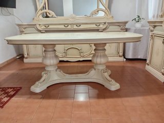 Mobile soggiorno stile veneziano bianco anticato