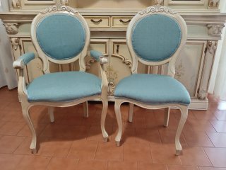 Mobile soggiorno stile veneziano bianco anticato