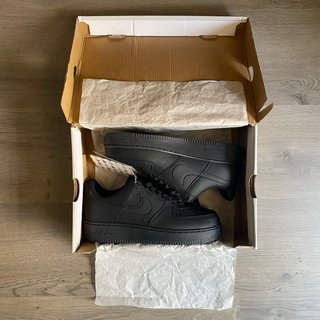 Nike Air Force 1 Triple Black Talla 40 Con Caja