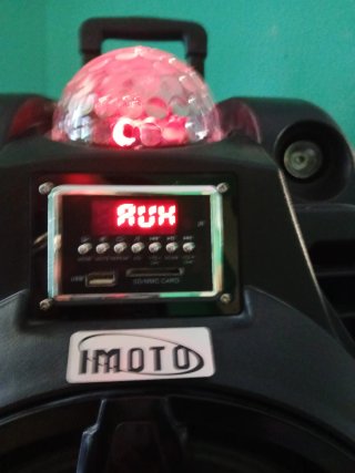 Altavoz Trolley con Luz Disco y Micrófonos
