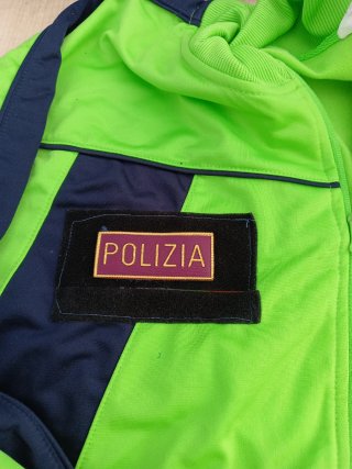 Felpa Polizia Stradale Verde Blu