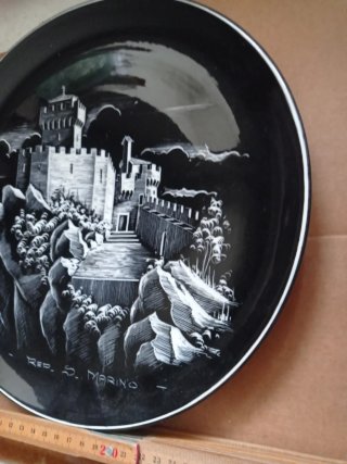 Piatto ceramica San Marino Titano 30cm