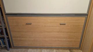 Litera Abatible Horizontal Madera y Metal