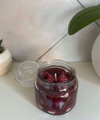 Candela artigianale effetto marmellata