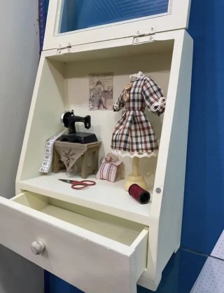 Diorama Caja Costura Miniatura