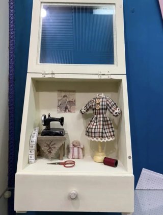 Diorama Caja Costura Miniatura