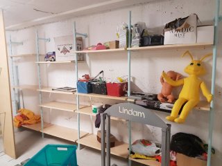 Estanterías de Almacén Madera y Metal