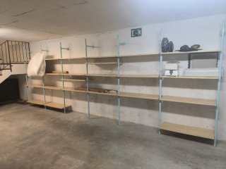 Estanterías de Almacén Madera y Metal