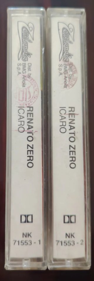 Icaro Renato Zero Vol. 1 & 2 Cassette
