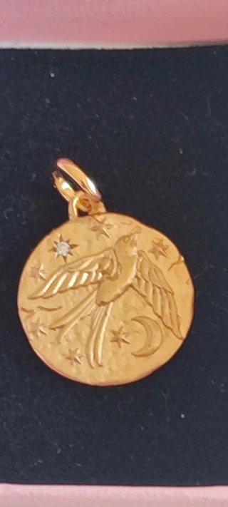 Charms Pandora serie talisman Baño Oro 14 k y Plat