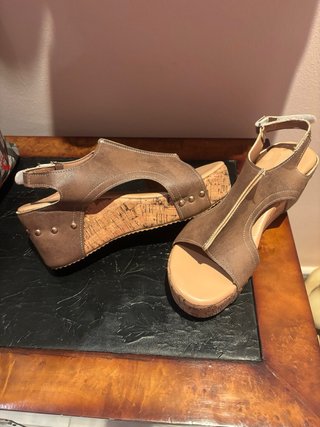 Sandalias cuña mujer
