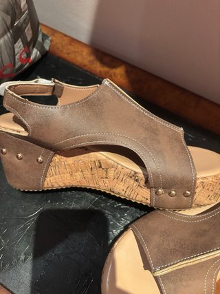 Sandalias cuña mujer