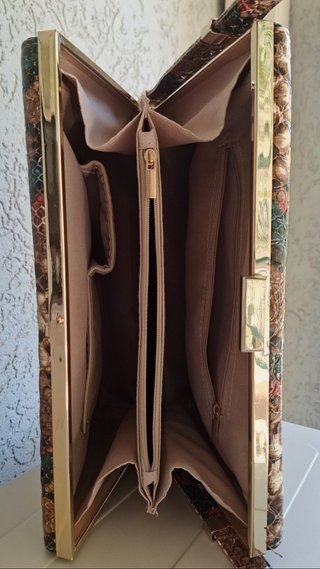 Bolso de fiesta piel serpiente sintetica