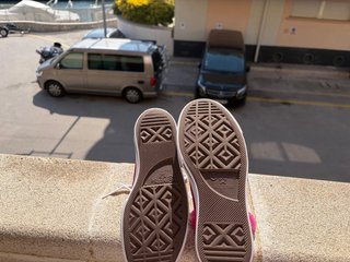 Converse plataforma rosa casi nuevas