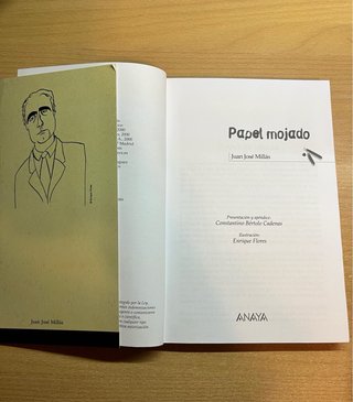 Libro Papel mojado de Juan José Millás (Anaya)