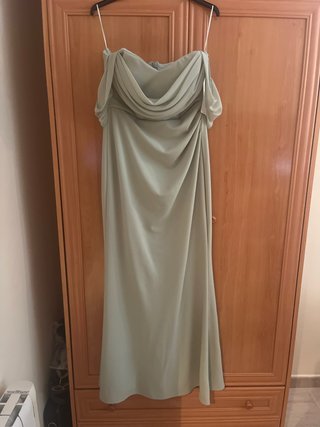 Vestido de fiesta verde