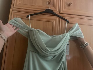 Vestido de fiesta verde