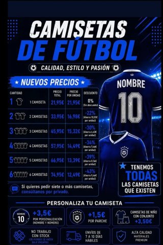 Camisetas sin estrenar