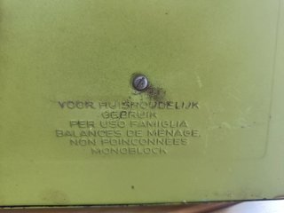 Báscula Cocina Mecánica STUBE Verde